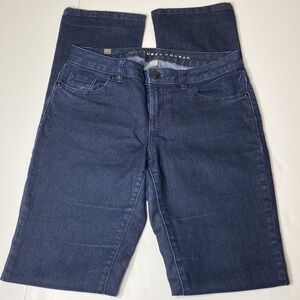 LC Lauren Conrad Straight Leg Dark Blue Denim Jeans Womens Size 4